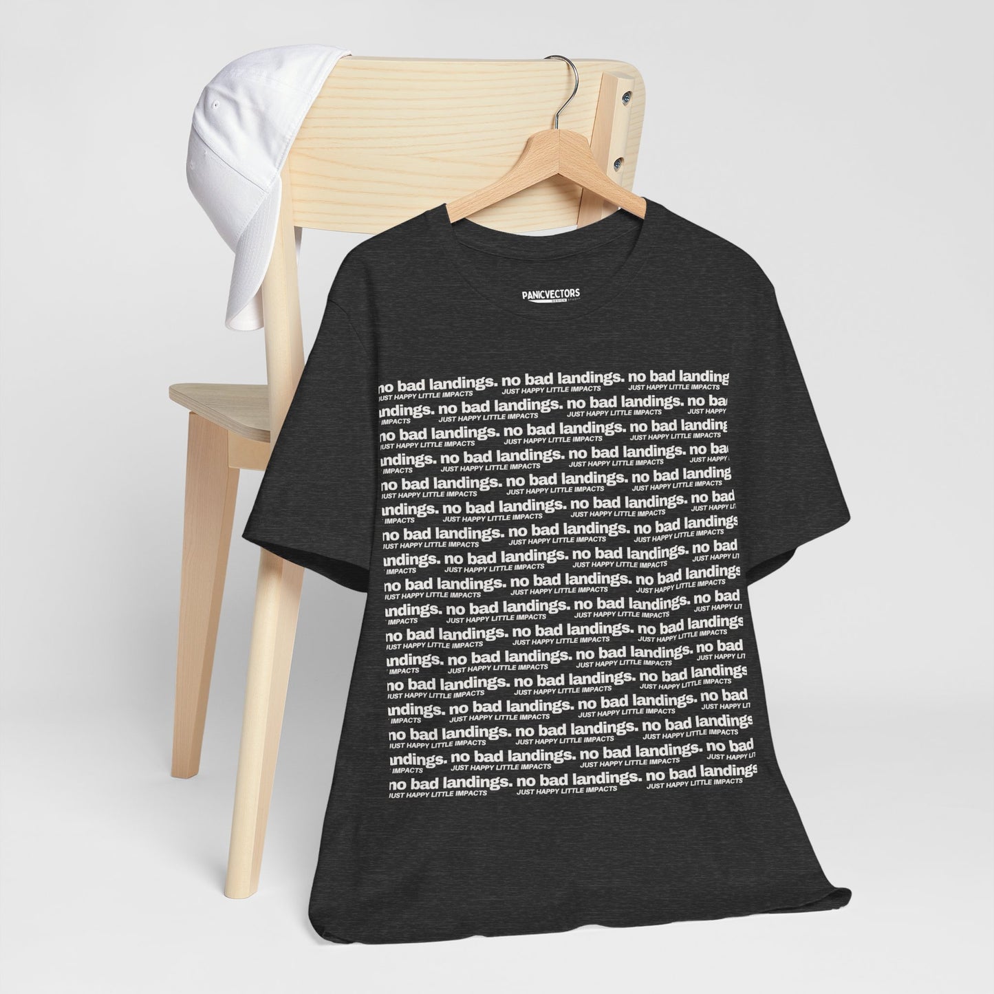 No Bad Landings Block Text Tee