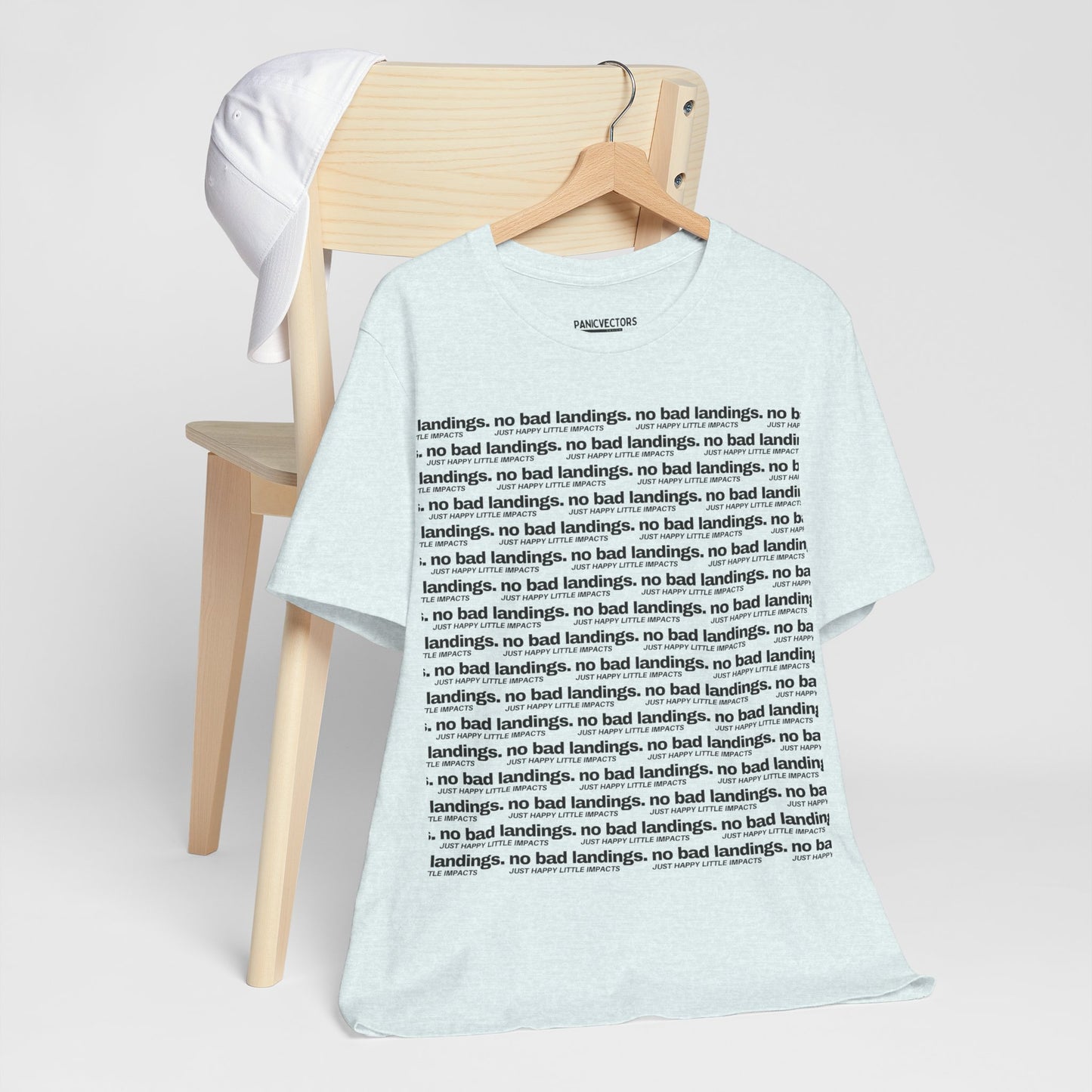 No Bad Landings Block Text Tee