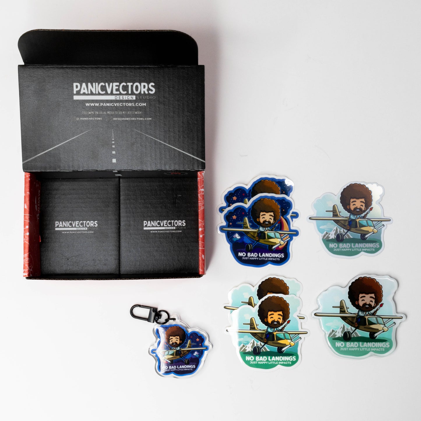 7 Item Box: No Bad Landings Bob Ross