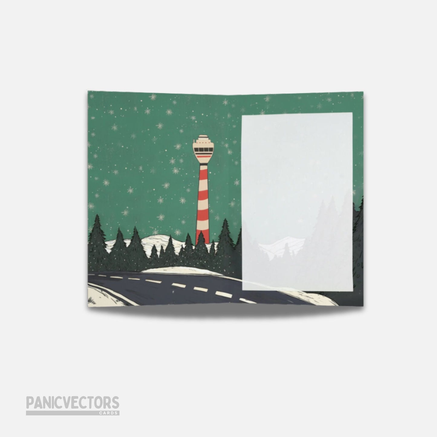 Runway's Clear for Holiday Cheer Sleigh Card