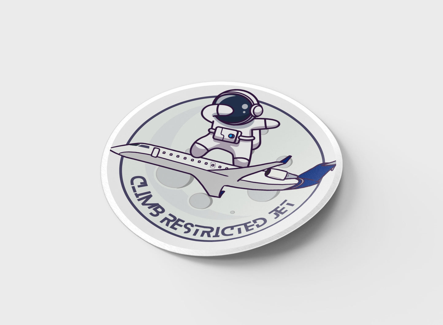 Climb Restricted Jet CRJ200 Vinyl Sticker