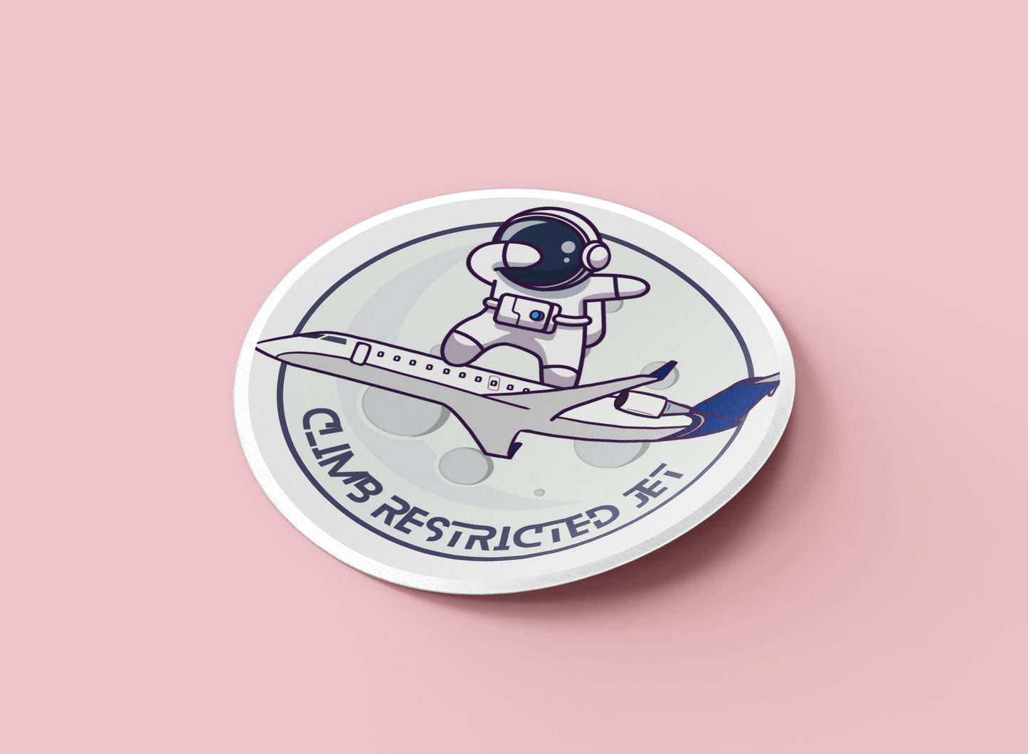 Climb Restricted Jet CRJ200 Vinyl Sticker
