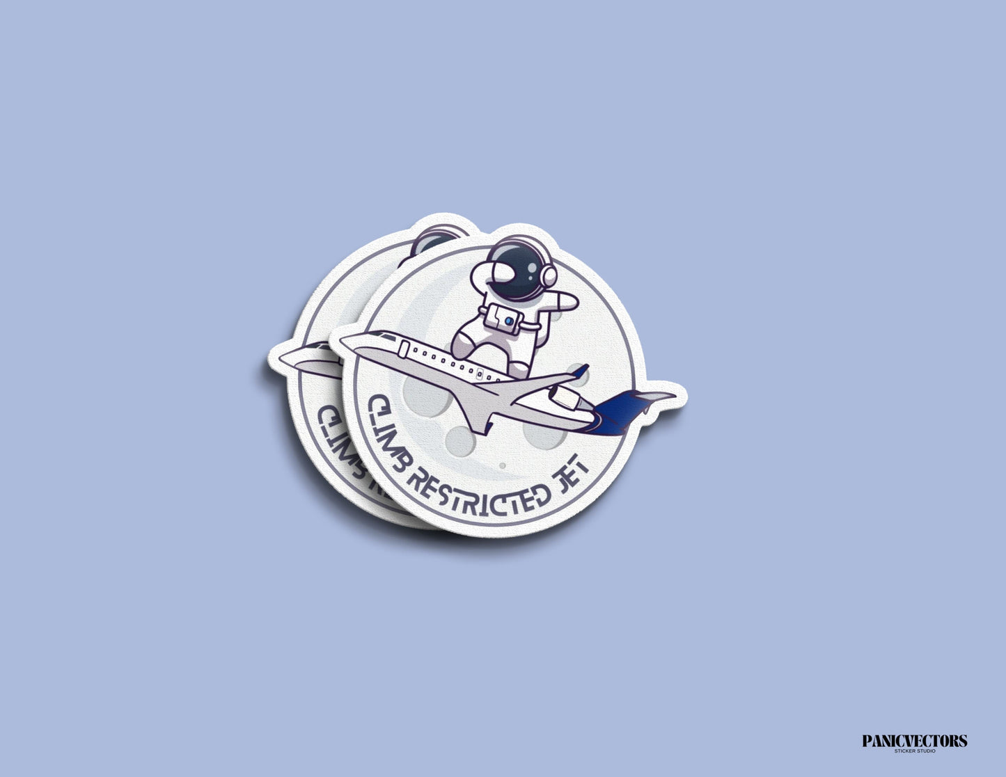 Climb Restricted Jet CRJ200 Vinyl Sticker