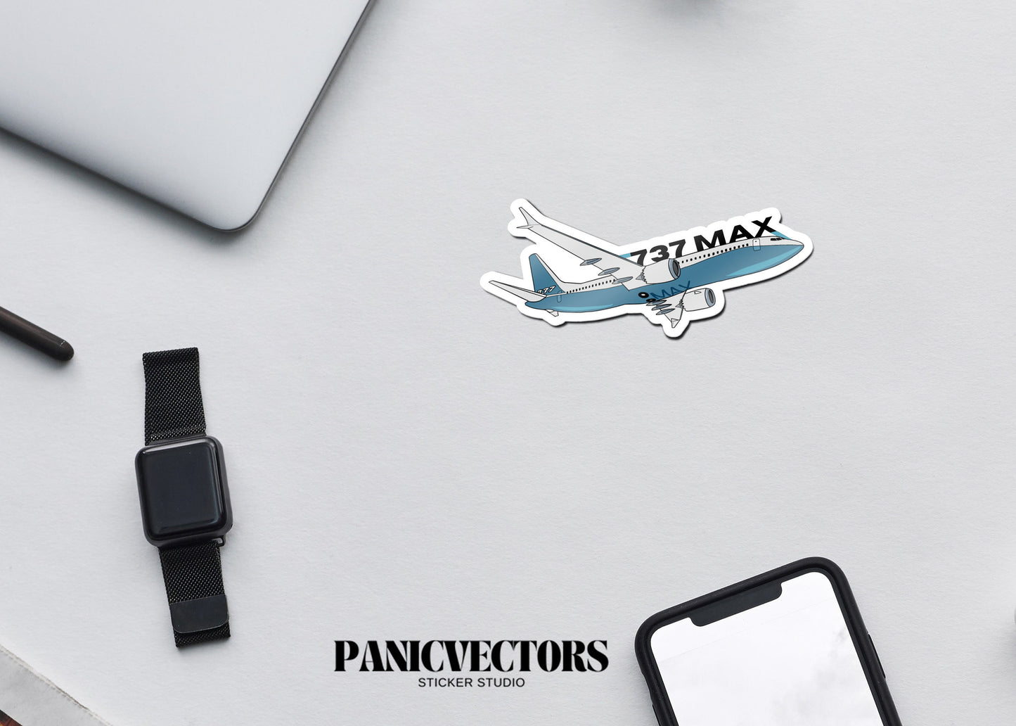 Boeing 737 MAX Vinyl Sticker
