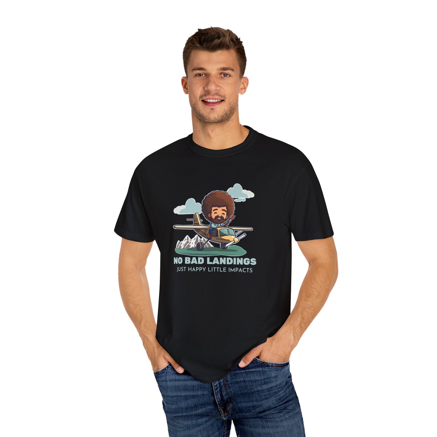 No Bad Landings Garment-Dyed Soft T-shirt