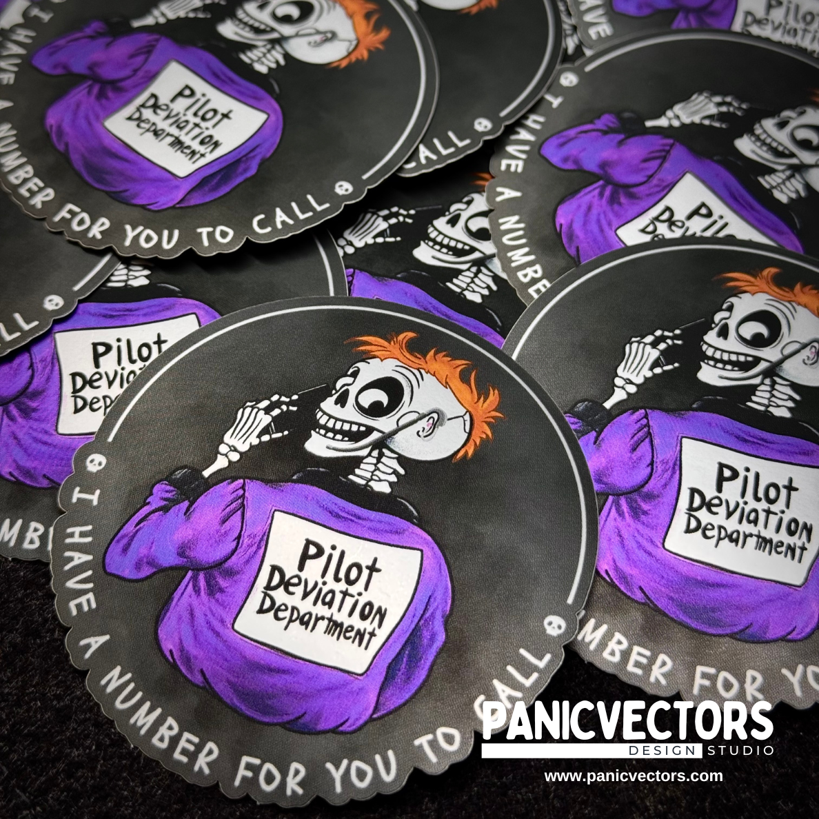 2024 Halloween Matte Reflective Bundle of 6 Stickers