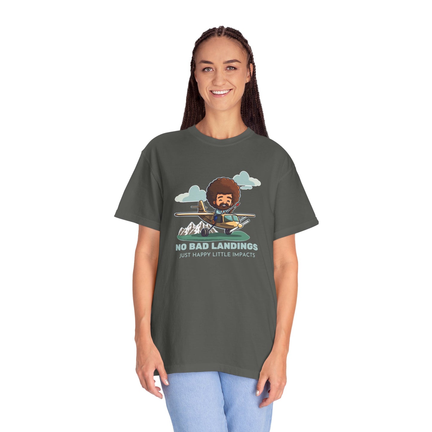 No Bad Landings Garment-Dyed Soft T-shirt