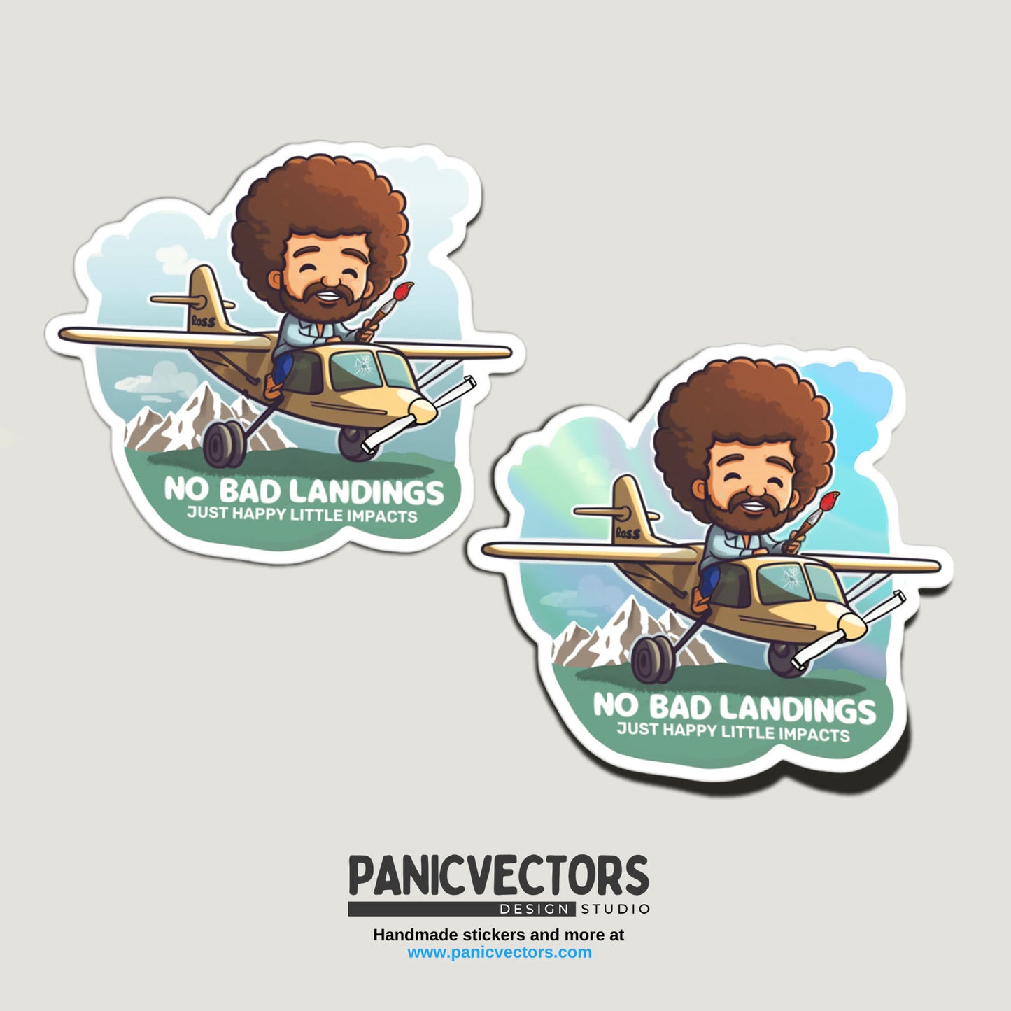 Pack of 9 Popular No Bad Landings Stickers