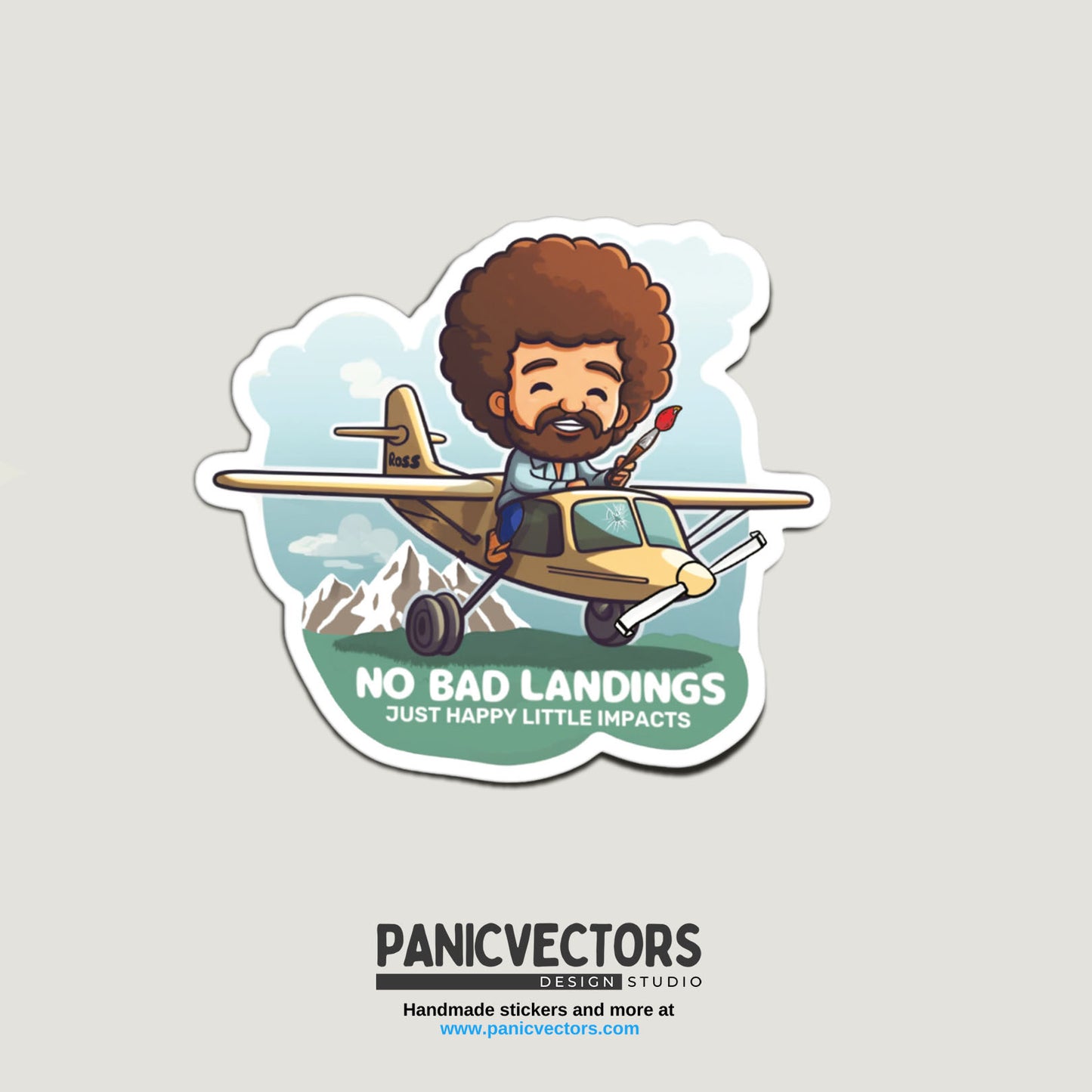 Pack of 9 Popular No Bad Landings Stickers