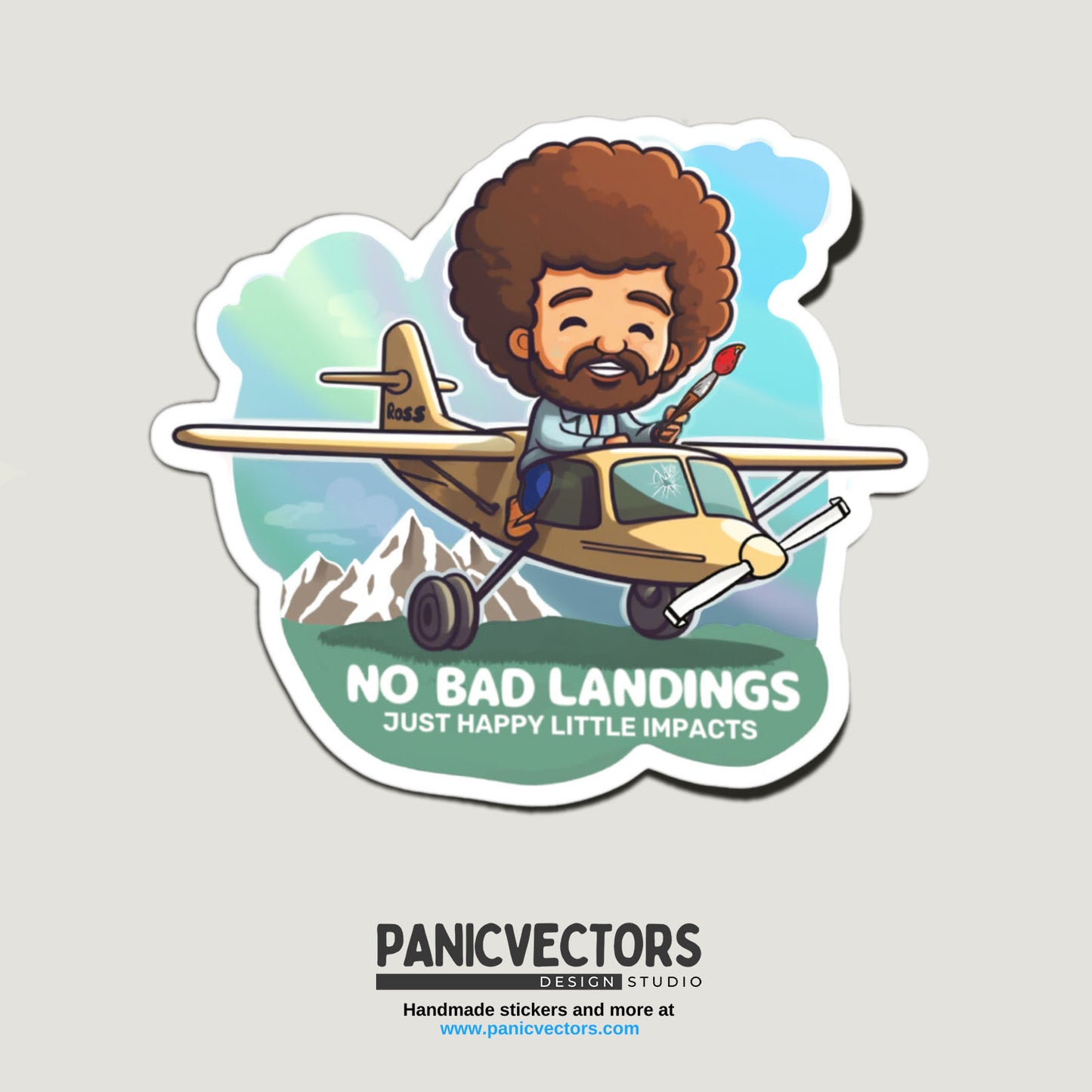 Pack of 9 Popular No Bad Landings Stickers