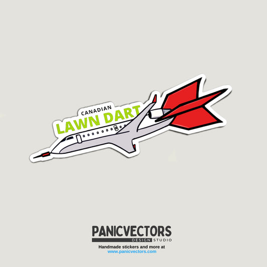 Lawndart CRJ 200 Vinyl Sticker