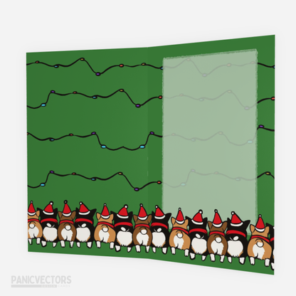 Corgi Christmas Card