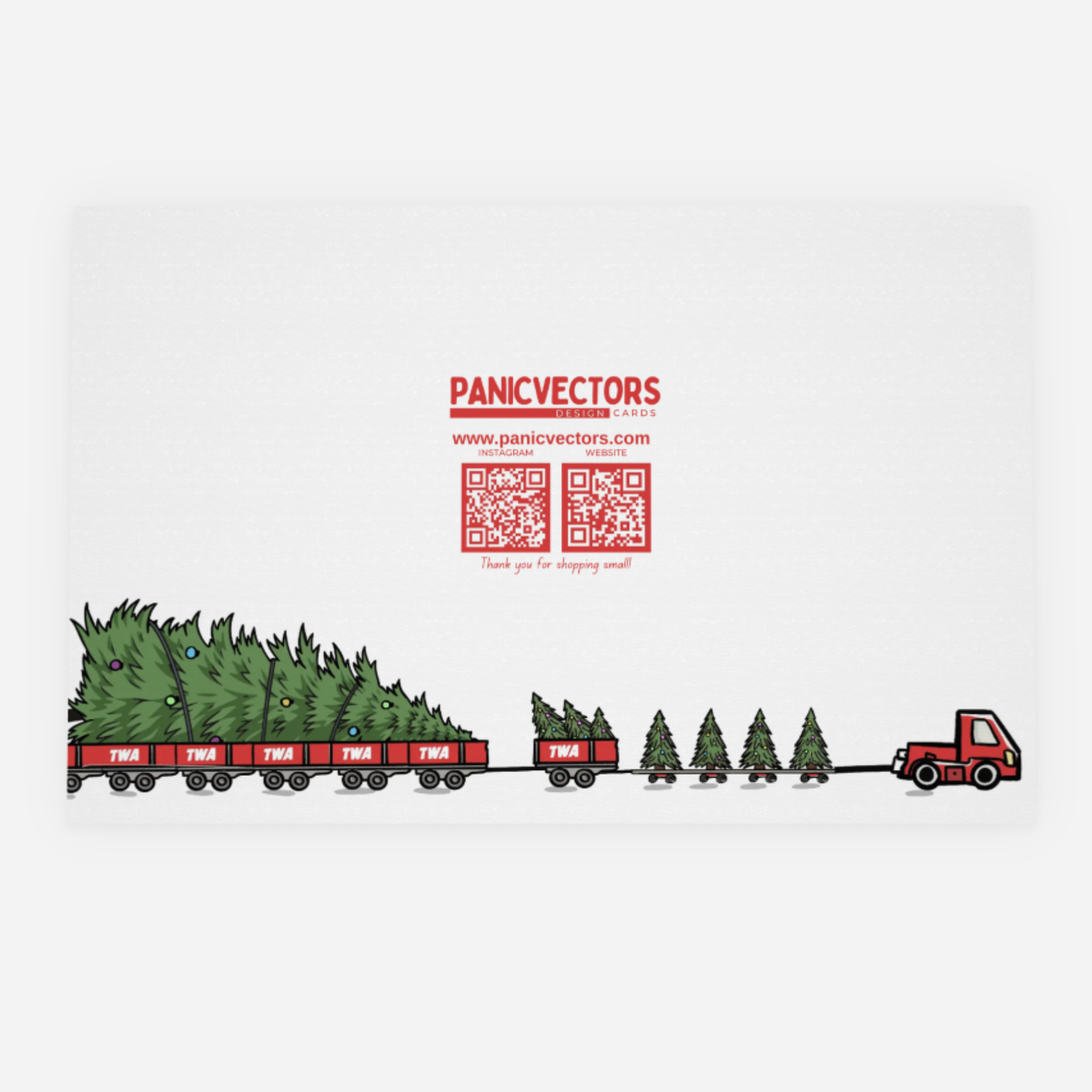 TWA 747 With a Tree Card