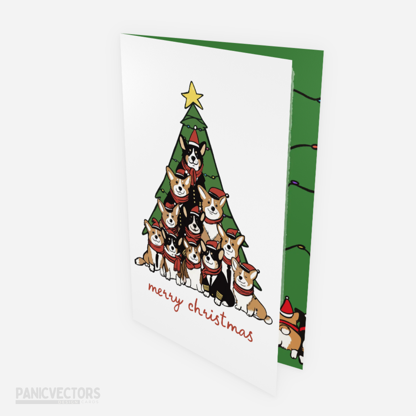 Corgi Christmas Card