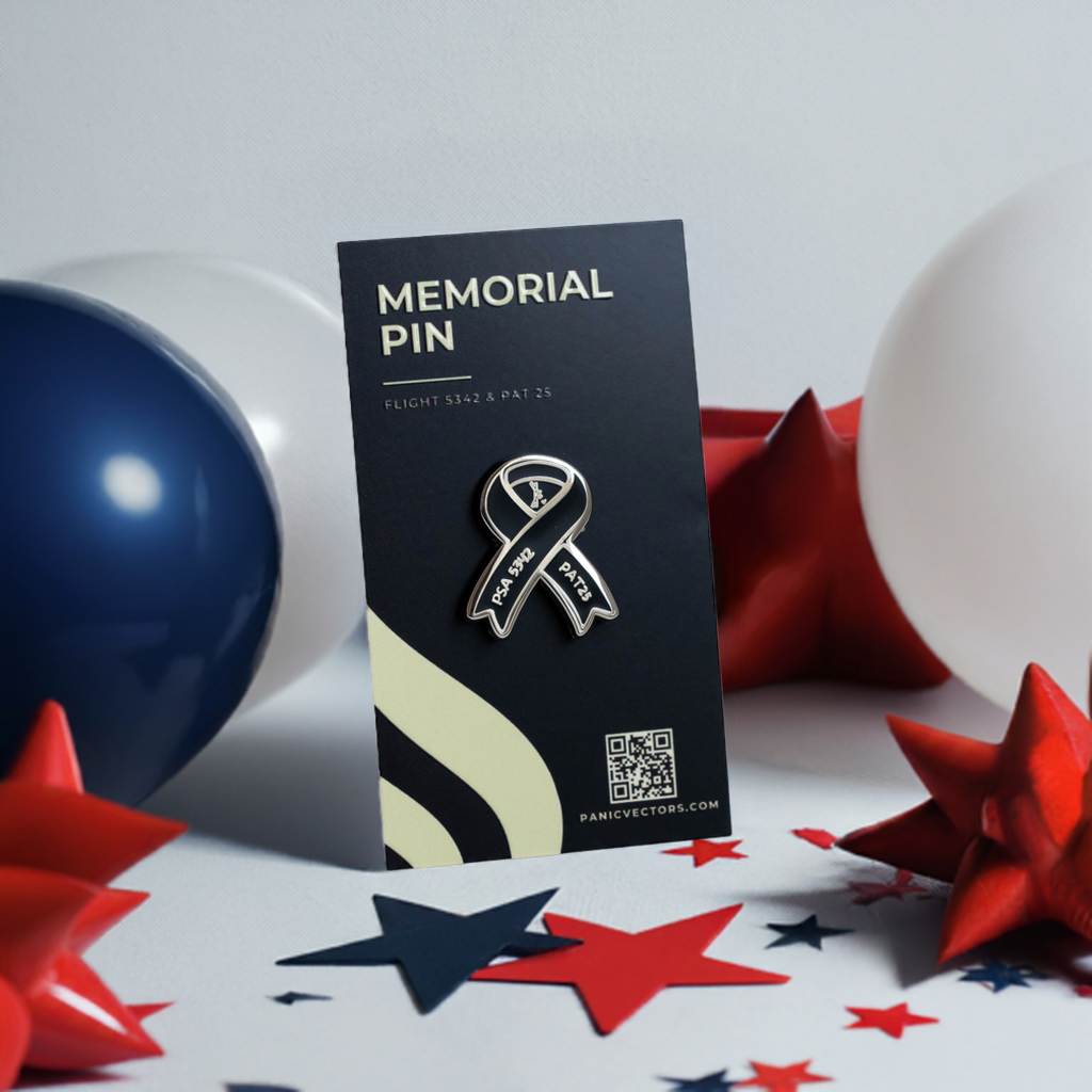 Black Ribbon Metal Pin | PSA 5342 & PAT 25