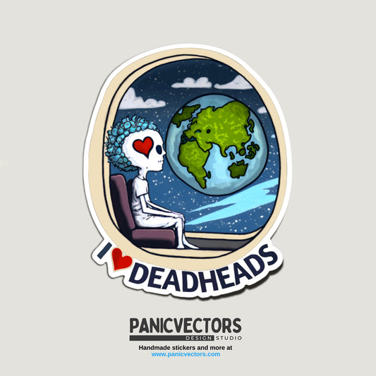 I Love Deadheads Vinyl Sticker