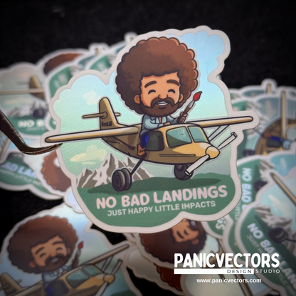 Pack of 9 Popular No Bad Landings Stickers