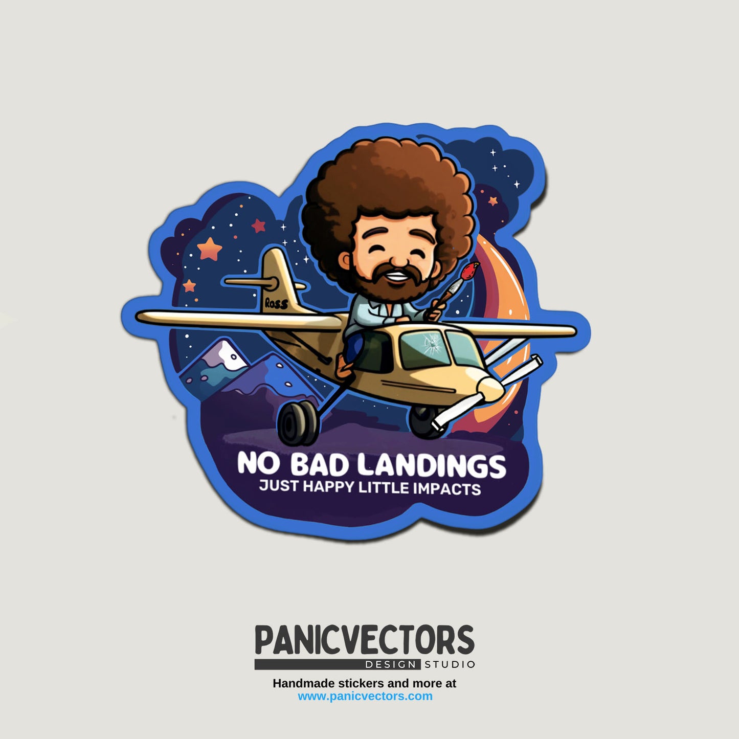 Pack of 9 Popular No Bad Landings Stickers