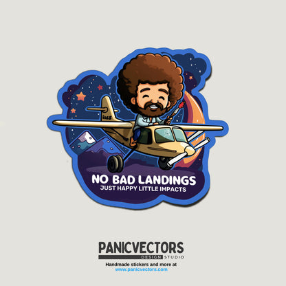 Pack of 9 Popular No Bad Landings Stickers