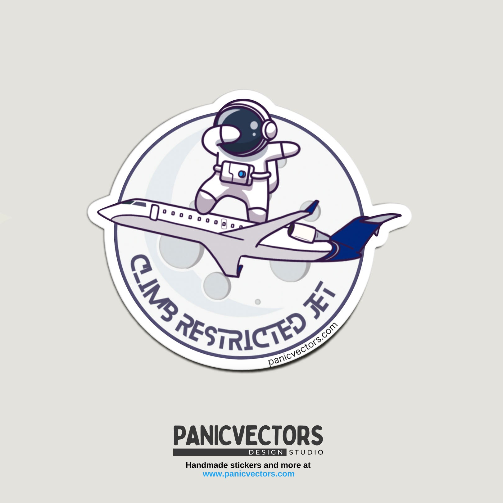 Red Jet Sticker Climb Restricted Jet CRJ200 Vinyl Sticker – Panic Vectors