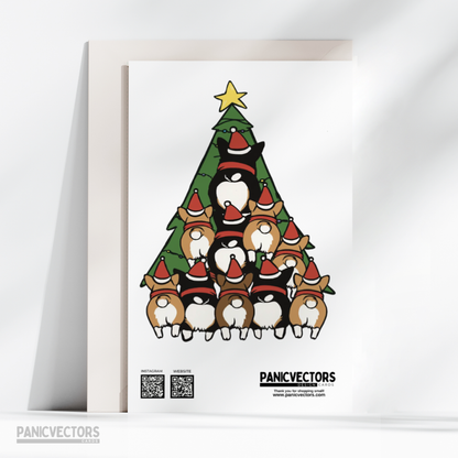 Corgi Christmas Card