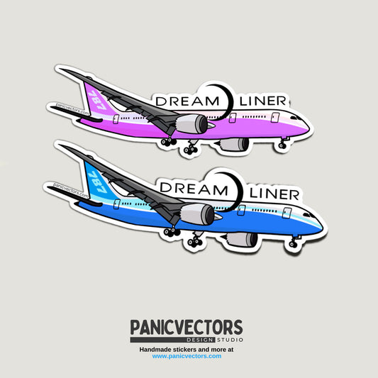 Dreamliner Boeing 787 Airplane Vinyl Sticker