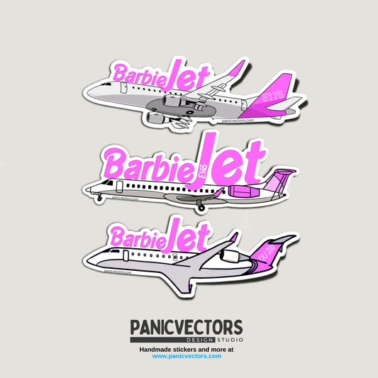 BAR-B Jet Embraer E175/190 | CRJ200| E145 Vinyl Sticker