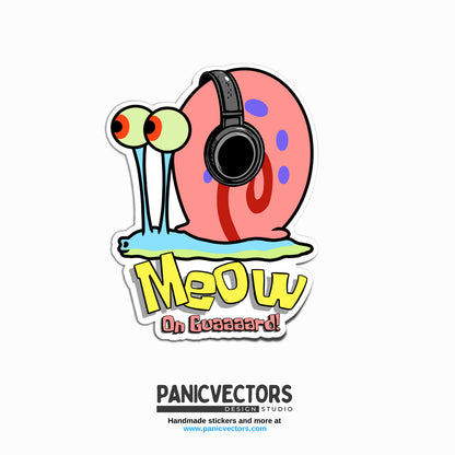 Meow on Guard Snail