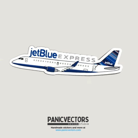 JetBlue Express E190 Vinyl Sticker