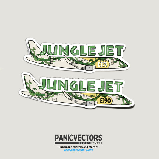 Jungle Jet Embraer E175/190 Vinyl Sticker