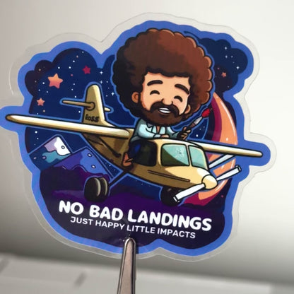 Pack of 9 Popular No Bad Landings Stickers