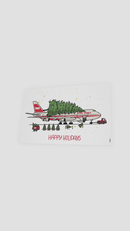 TWA 747 With a Tree Card