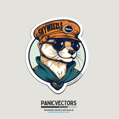 Skyweezle Pilot Vinyl Sticker