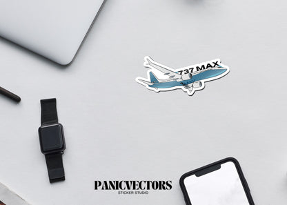 Boeing 737 MAX Vinyl Sticker