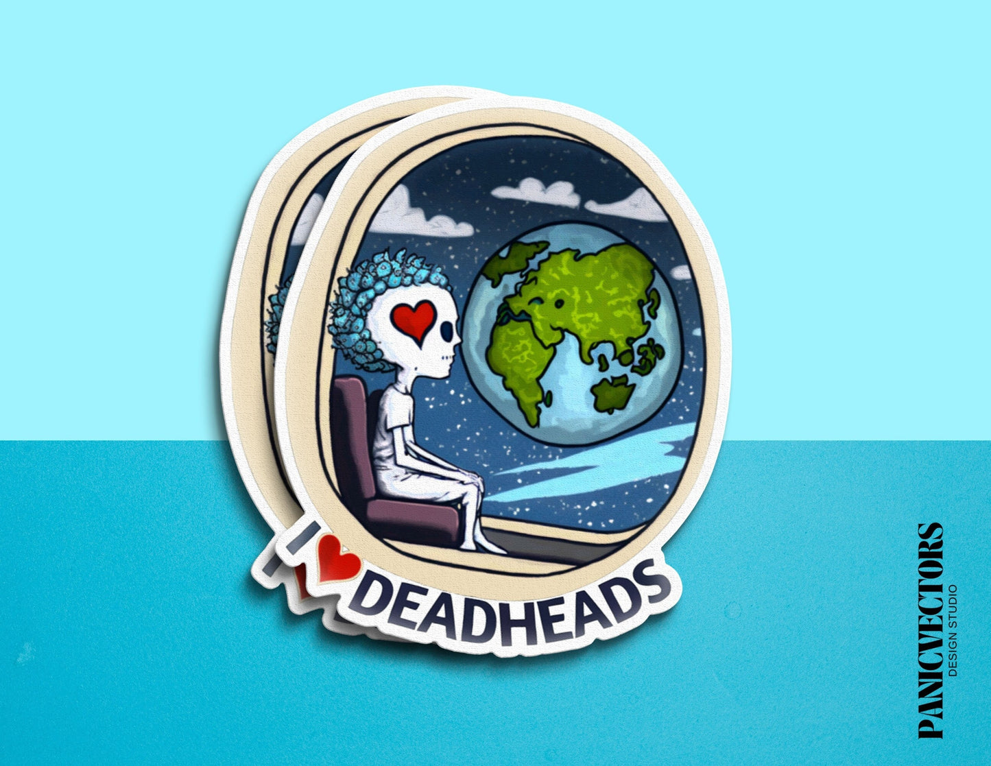 I Love Deadheads Vinyl Sticker