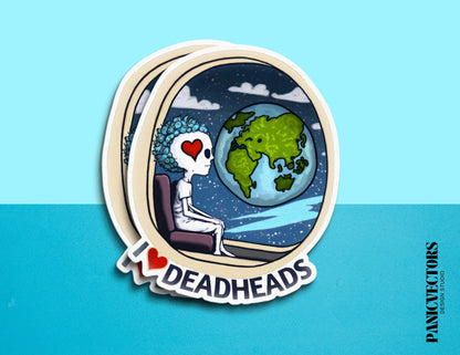I Love Deadheads Vinyl Sticker