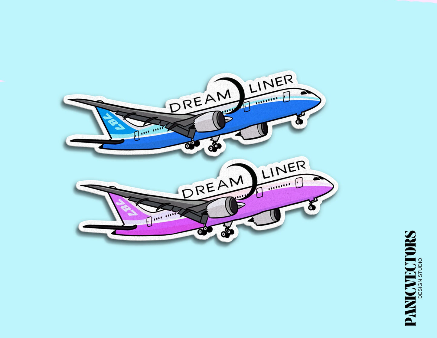 Dreamliner Boeing 787 Airplane Vinyl Sticker