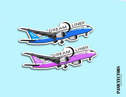 Dreamliner Boeing 787 Airplane Vinyl Sticker