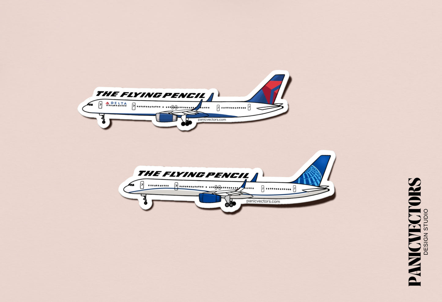 The Flying Pencil Boeing 757 Vinyl Sticker