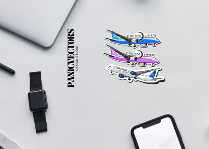 Dreamliner Boeing 787 Airplane Vinyl Sticker