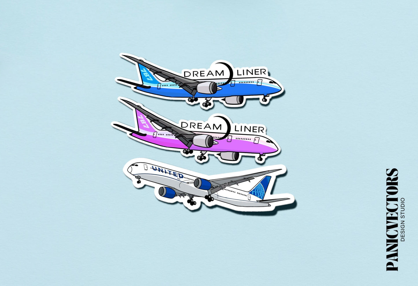 Dreamliner Boeing 787 Airplane Vinyl Sticker