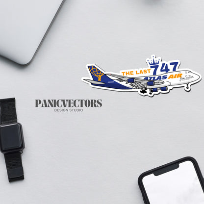 The Last 747 Atlas Air Boeing Vinyl Sticker