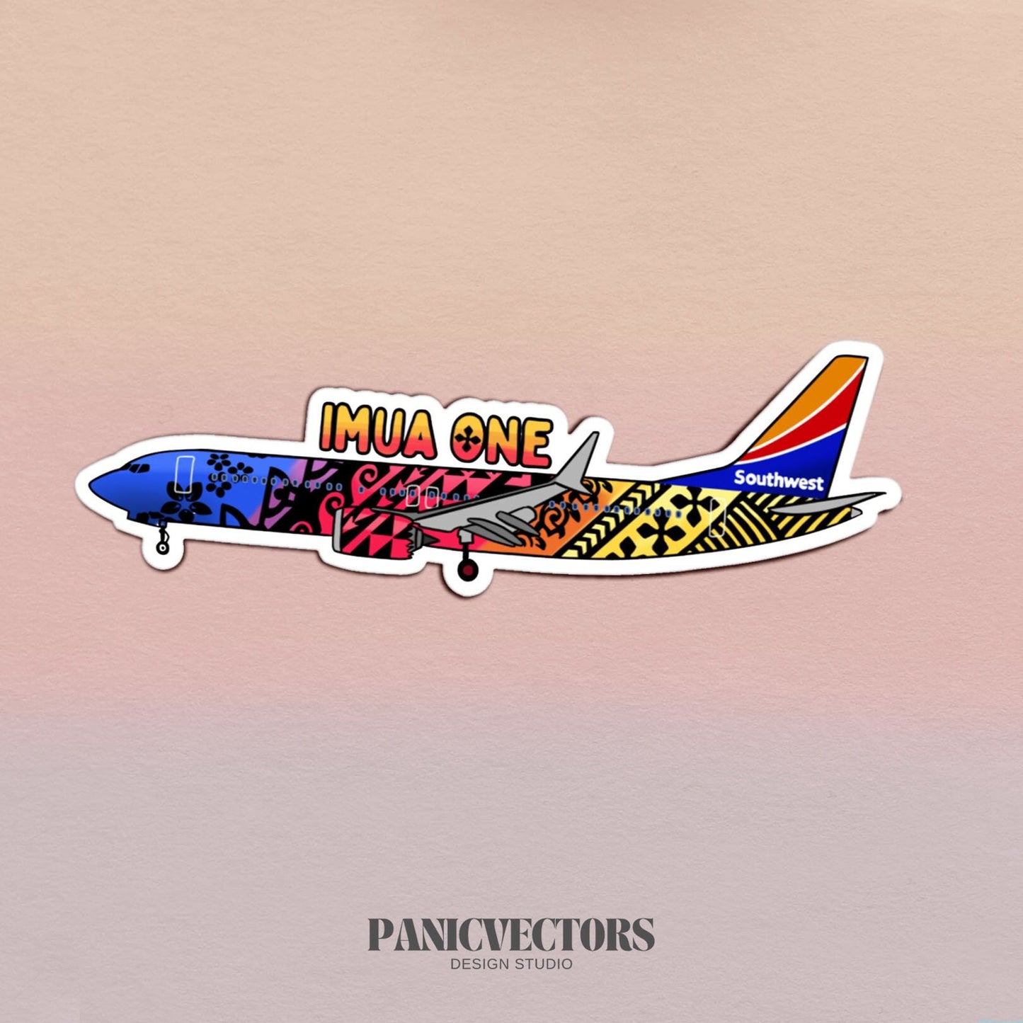 Imua One Boeing 737 Southwest Airlines Vinyl Sticker